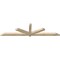 Ekena Millwork Kennewick Rough Sawn Timber Gable Bracket, Douglas Fir, 108"W x 27"H x 4"D x 4"F, 6/12 Pitch GBW108X27X0404KEN00RDF - alternate 3